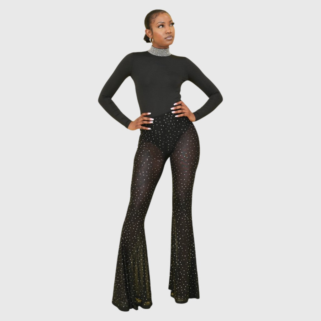 Stubbed Palazzo Pants